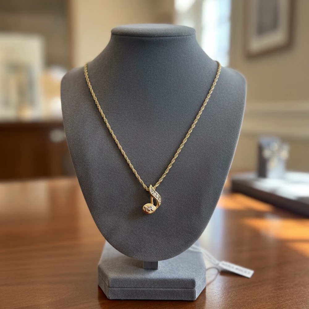 Nina Ricci RARE Musical Note Necklace